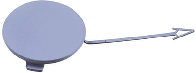 Dailygoods- Trekhaakdeksel ABS - Voorbumper - Geschikt voor B7 2005-2008 - Slijtvast - Schokbestendig - Grijs - Afmetingen 9,5 x 9 x 1,5 cm - Oogdeksel