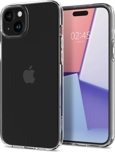Geschikt voor Spigen Apple iPhone 15 Plus Liquid Crystal Hoesje Transparant