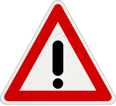 Let op gevaar bord - J37 | Sign Again materiaal | 20 cm