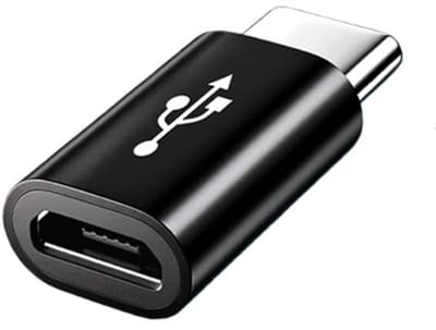 DrPhone OTG3 - USB C Mannelijk naar Micro USB Vrouwelijk adapter - Converter OTG - Type-C - Verloop Adapter - Zwart