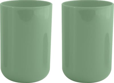 MSV Drinkbeker/limonadebeker - 4x - PS kunststof - groen - 490 ml - camping bekers