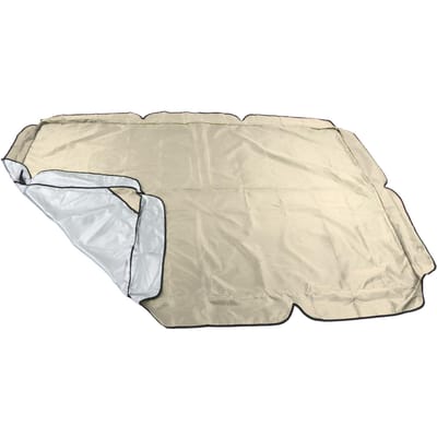 Auvent Balançoire Extérieur Imperméable Housse Supérieure de Porche de Rechange Anti-UV pour Chaise de Patio Jardin beige