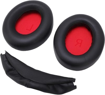Comfortabele On-Ear Hoofdtelefoon met Geheugen Schuim Oorkussens en Hoofdband Set voor Geluidsisolatie en Vervangingen