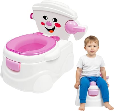 Potty Training Toilet - Kinder Potty Baby Toilet - Zelfstandig Zindelijk Maken - Met Smiley Gezicht