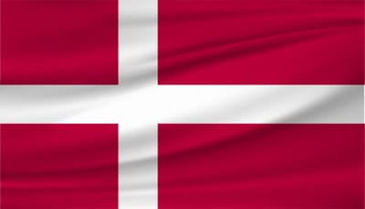Partychimp Deense Vlag Denemarken - 90x150 Cm - Polyester - Rood/Wit