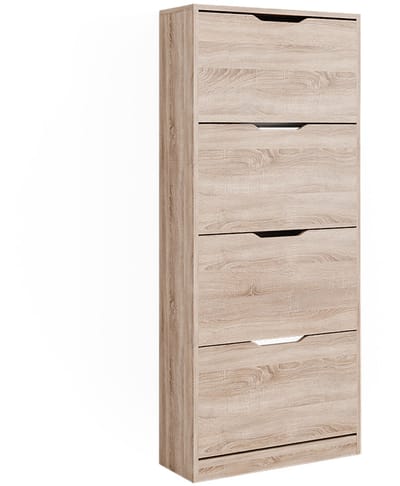 Vicco Luca Schoenenkantelaar – 59 x 137 cm met 4 scharnierende laden Sonoma