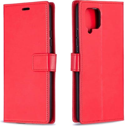 Bookcase Geschikt voor: Huawei Y5p - Rood - portemonnee hoesje