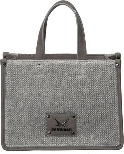 Sansibar Handtas Schoudertas Mini Tote Bag Grey Grijs