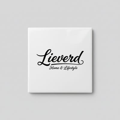 Lieverd Home & Lifestyle Tekst Decoratieve Tegel – Minimalistische Wanddecoratie – 15 x 15 cm