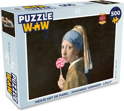 Puzzel Meisje met de parel - Johannes Vermeer - Lolly - Legpuzzel - Puzzel 500 stukjes