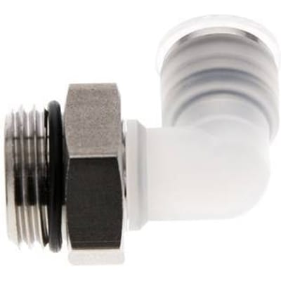 10mm x G1/2'' 90 graden L-verbinding PA/RVS Insteekfitting Buitendraad Draaibaar EPDM
