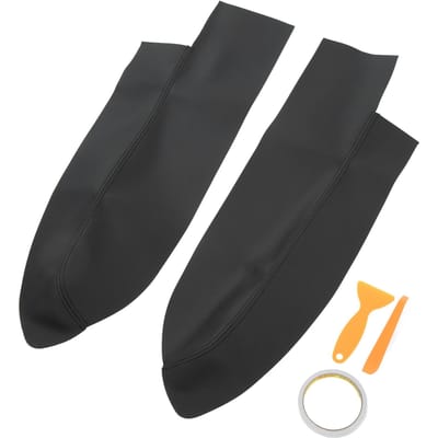 1 Paar Bekleding Armleuning Voorportierpaneel Microvezel Leer Auto Interieur Accessoires Vervanging voor zwart