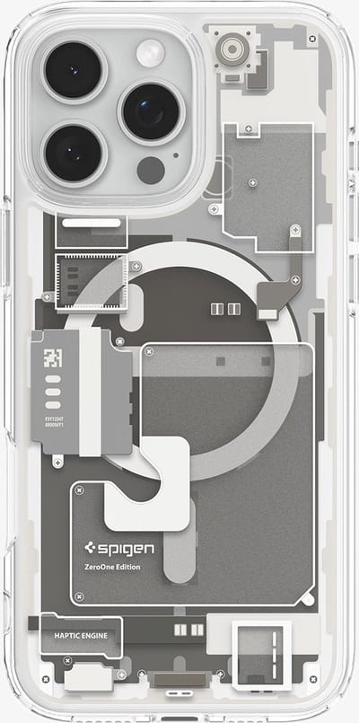 Spigen Ultra Hybrid MagFit - Hoesje Geschikt voor Apple iPhone 16 Pro - Compatibel met MagSafe - Back Cover Zero One Titanium