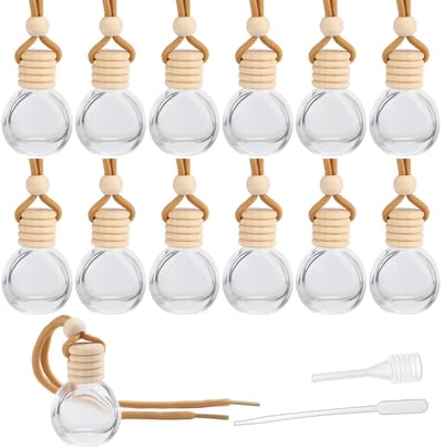 Dailygoods- Parfumfles 10 ml - Navulbaar - Aromatherapie - Luchtverfrisser - Decoratie - Houten kap voor geurverspreiding - Geur Diffuser