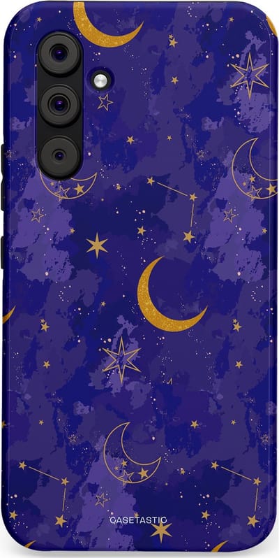 Casetastic Hoesje Geschikt voor Samsung A54 (5G) - Stijlvolle Beschermende Duo-layer Case - Sterrennacht