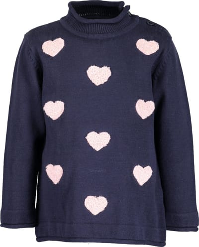 Blue Seven Meisjes Trui - donker blauw - Maat 62