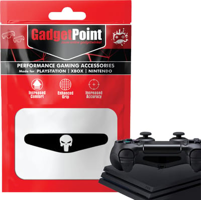Gadgetpoint - Controller Stickers voor PS4, PlayStation 4 - Performance Gaming Skin - Bescherming Accessoires - Doodskop