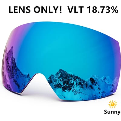Masque de Ski Maxjuli Lentille Seule Anti-Brouillard Sports d'Hiver sur Neige pour Hommes Femmes Jeunes Ski Patinage Lentille M6