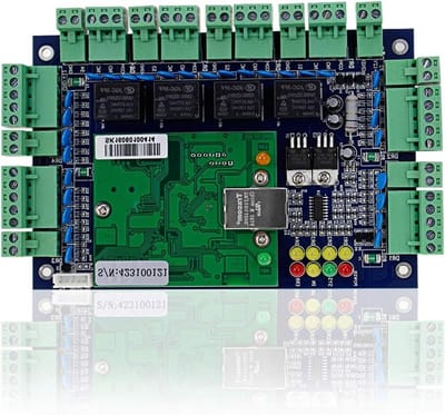 Toegangscontrolebord - Netwerk Paneel - Beveiliging Deuren - 4 Deuren 4 Lezers - 20000 Gebruikers - Zwart