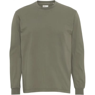 T-shirt met lange mouwen Colorful Standard Organic oversized dusty olive