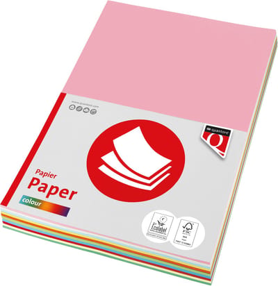 Kopieerpapier quantore col a4 80gr 10kleuren x 25v | 10 stuks