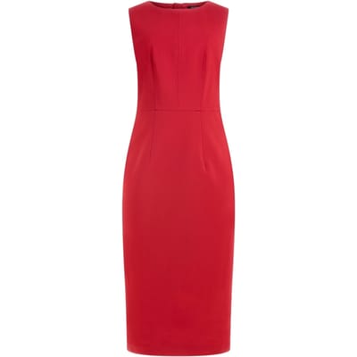 GUESS Gwen Sl Zip Midi Dress Samba Red Vibes Taglia: 36 | Abiti Midi Outlet | Donna | Rosso