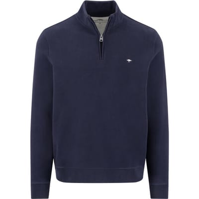 Fynch Hatton - Sweater Ronde hals - Heren - L - Blauw - Katoen - 1613-1351