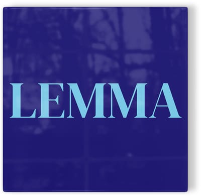 Tegeltje Haarlem Lemma - donkerblauw lichtblauw - tegeltje stad - tegeltje met tekst