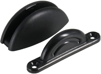 Deurhouder Vangst - Deurstopper Clip - Voorkomen van Schade - Nylon Materiaal - 73 mm - Zwart