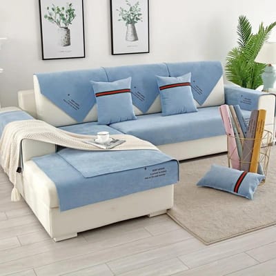Waterdichte Letter Sofahoes voor Woonkamer Bankkussen Moderne Zithoes Bank Handdoek Bankhoes Anti-kattenkrabmat voor Huisdieren 70x70cm 1pcs