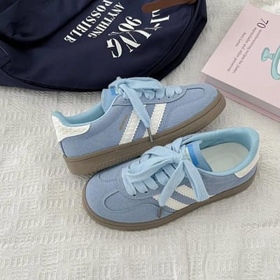 Damesschoenen Herfst Nieuwe Zachte Zool Ademend Casual Boardschoenen Zachte zool Veters Dames Sneakers Wandelen Flats Schoenen voor Dames 35 gray
