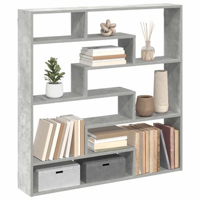 vidaXL - Wandschap - kubus - 7 - vakken - bewerkt - hout - betongrijs