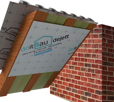 Dampremmende Folie - Ademende Membraan - Dak Muur Isolatie - Vochtregulerend - 1.5x50m 2 Rollen - Wit