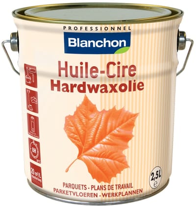 Blanchon Huile-Cire Naturel – 2,5 L – Natuurlijke Olie voor Houten Vloeren en Meubels – Beschermend & Zijdeglanzend Afwerking