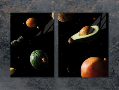 TMK ArtDeko - Snijplank Glas - Owoce - 75x52 cm
