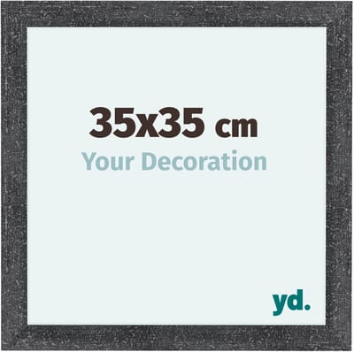 Your Decoration - Fotolijst 35x35 cm - MDF - Grijs Geveegd - Como