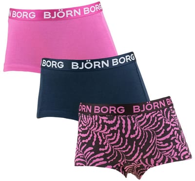 Björn Borg meisjes cotton stretch 3P mini boxershorts basic print multi II