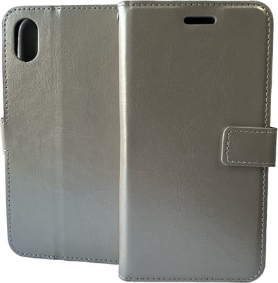 Portemonnee Book Case Hoesje Geschikt voor: iPhone XR - goud