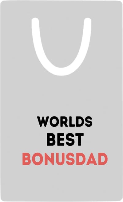 Hacebo® - worlds best bonusdad metalen boekenlegger - Papa - de beste bonusvader - vader cadeautjes - vaderdag - verjaardagscadeau - verjaardag - cadeau - geschenk - kado - gift - vader artikelen Bladwijzer boekenleggers - 7.6 cm x 5cm
