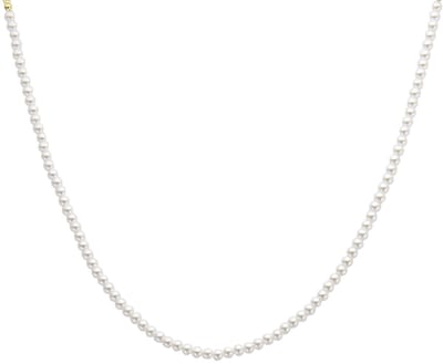 Biba Collier Parels Wit 4mm Goud
