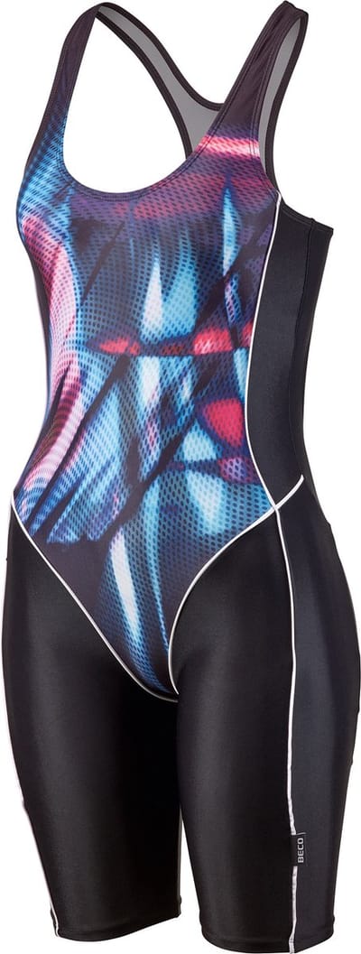 BECO badpak met pijpjes, UV SPF50+, borstsupport, multi color/zwart, maat 34