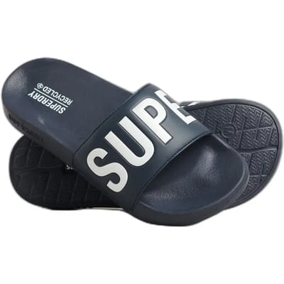 Superdry Code Core Vegan Pool Slippers Blauw EU 38-39 Vrouw