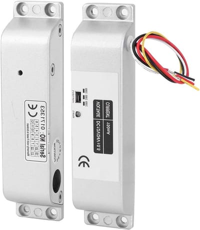 Elektronisch Deurslot met Tijdvertraging, 12V/24V Magneetslot voor Houten en Metalen Deuren, Beveiligingsoplossing voor Toegangscontrole en Inbraakpreventie