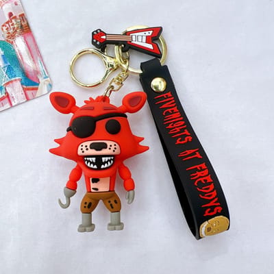 Cartoon Game Actiefiguur FNAF Freddy's Fazbear Beer Poppenmodel Speelgoed Vijf Nachten Freddy Sleutelhanger voor Kind Verjaardagscadeau black