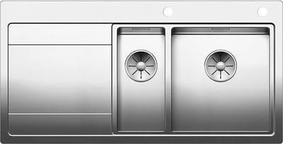 Blanco spoelbak Divon II 6 S-IF 521662 bak rechts. Draaiknopbediening
