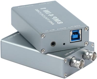 Video Capture Card - Video Converter - Signalen Weergeven - 4-in-1 Signaal Invoer - 1080 60fps - Zwart