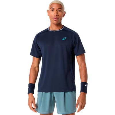 ASICS Game   T-shirt Heren-donkerblauw