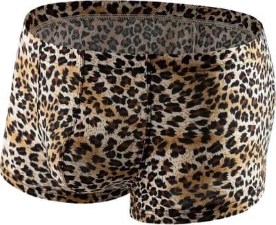 LekkerStout Luipaard Boxershort - Zwart/Bruin - Sexy Herenondergoed | M | ( LS218 )