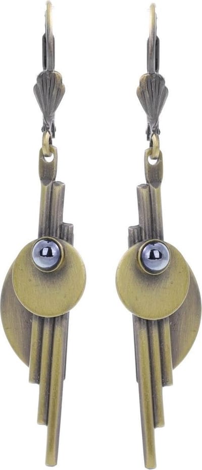 Behave - Oorbelhangers dames - Vintage goudkleur - Retro statementlook