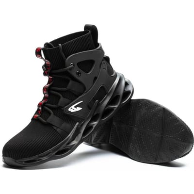 Lichtgewicht Veiligheidsschoenen voor Heren Ademend Werk Heren Anti-steek Anti-plet Sneaker Veiligheidslaarzen Met Stalen Neus Mode Werkschoenen 44